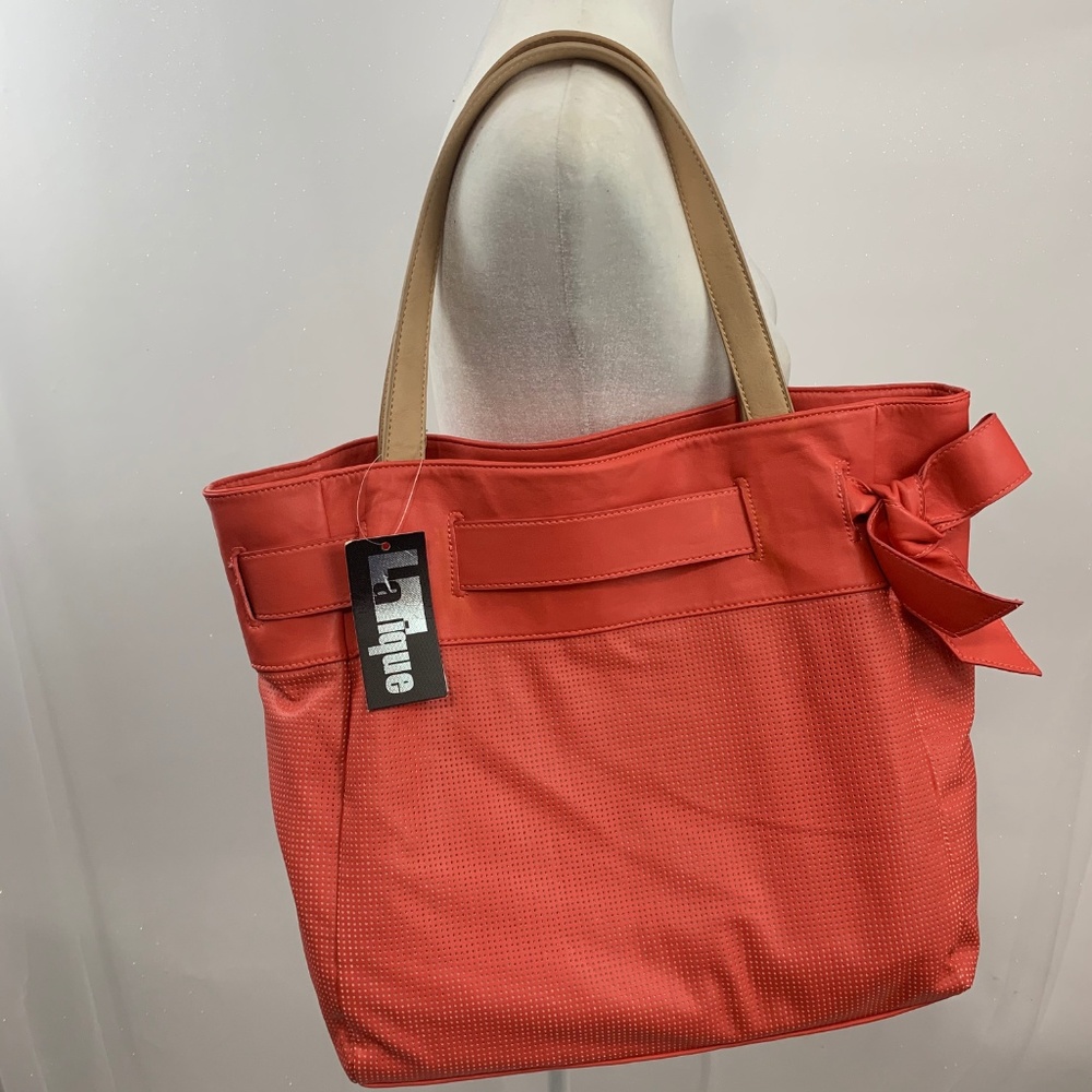 Coral Large Tote Purse NWT